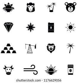 africa icon set