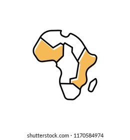 africa icon vector