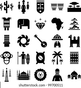 Africa icons