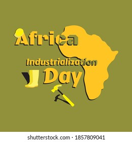 africa industrialization day text and map of africa
