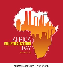 Africa Industrialization Day Vector Design