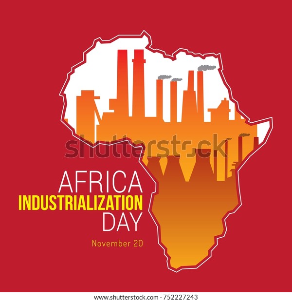 Africa Industrialization Day Vector Design Stock Vector (Royalty Free