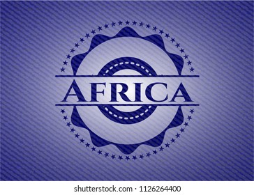 Africa with jean texture