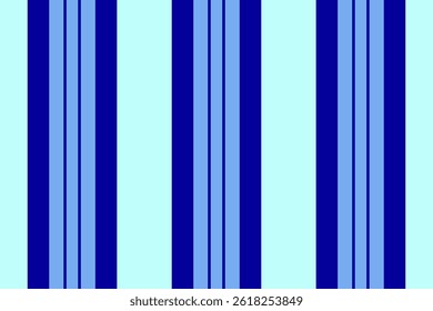 África linhas padrão fundo, tapete sem costura textura têxtil. Estrutura vetorial de faixa vertical nativa na paleta de cores azul e índigo.
