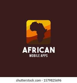 Africa Logo Design Vector Template