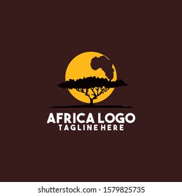 Africa Logo Design Vector Template