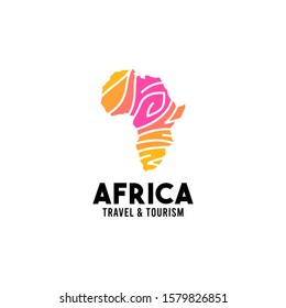 Africa Logo Design Vector Template