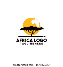 Africa Logo Design Vector Template