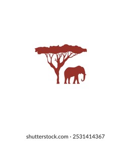 Africa logo icon flat vector design