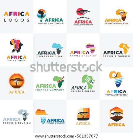 africa logo africa map logo template stock vector royalty free africa template