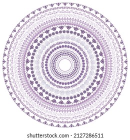 Africa Mandala Circular Pattern In Solid And Outline Form. Polynesia Pattern For Coloring Books, Decoration, Ornament, Tattoo, Home Decor, Tapestries. Aztec Pattern For Tapestry Home Decoration.