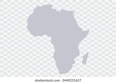 Africa Map Cloud Color on White Background quality files Png