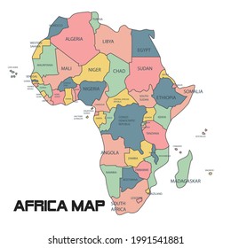 Africa map design ,vector file  