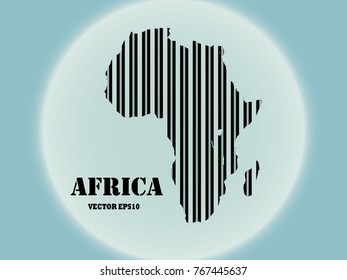 Africa map dot planet, lines, global world map halftone concept. Vector illustration eps 10.