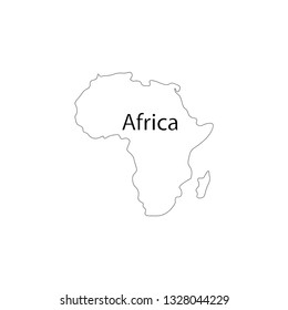 Africa map icon