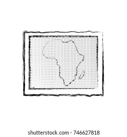 africa map icon