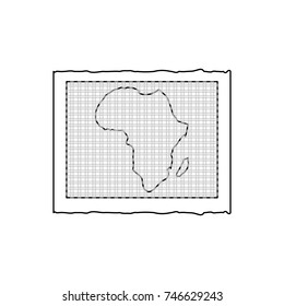 africa map icon
