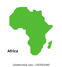 africa map icon, illustration vector. suitable for many purposes.