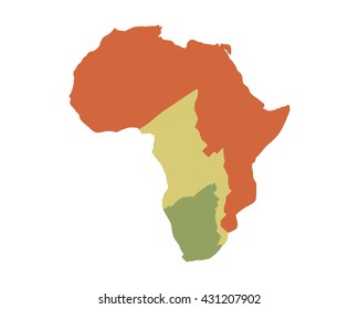 africa map icon image vector