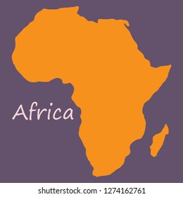 Africa map illustration