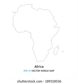 Africa map illustration
