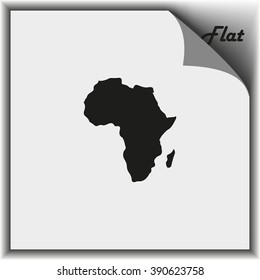 Africa map illustration.