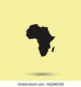 Africa map illustration.