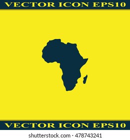 Africa map illustration.