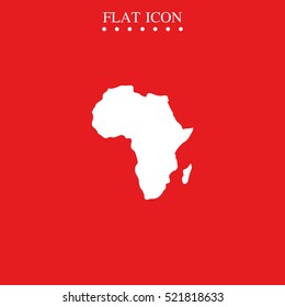 Africa map illustration.