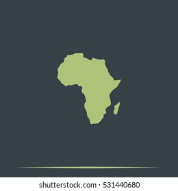 Africa map illustration.