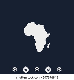 Africa map illustration.
