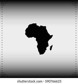 Africa map illustration.
