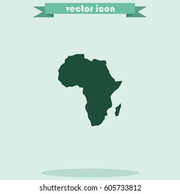 Africa map illustration.