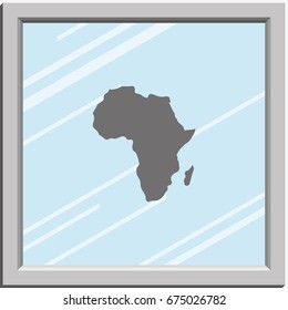 Africa map illustration.