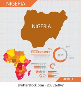 africa map infographic