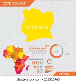 africa map infographic