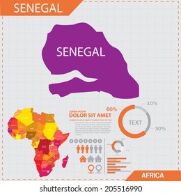 africa map infographic