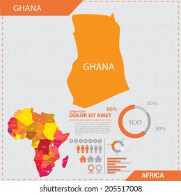 africa map infographic