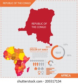 africa map infographic