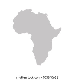 africa map isolated icon