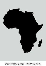 africa map isolated on white background. Map of africa. Vector illustration