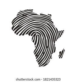 Africa map logo design for company