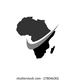 africa map logo template