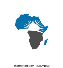 africa map logo template