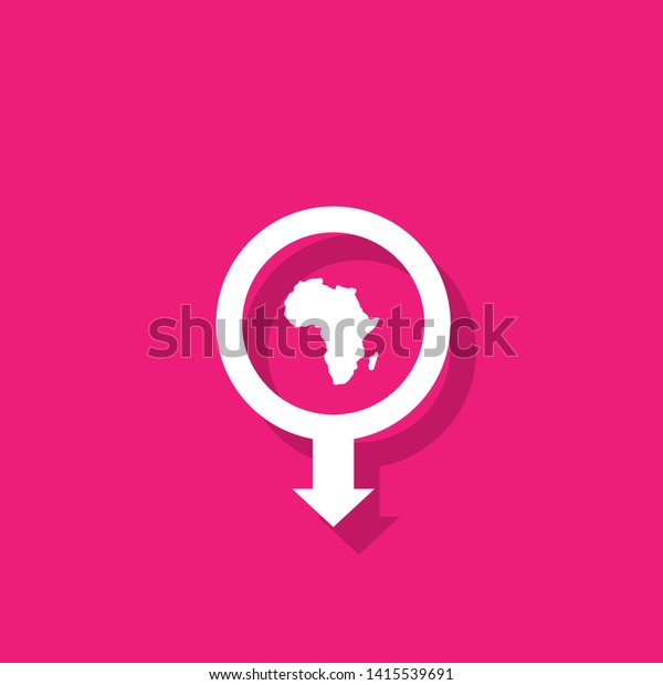 Africa Map Map Pin Africa Map Stock Vector Royalty Free 1415539691 Shutterstock 9208
