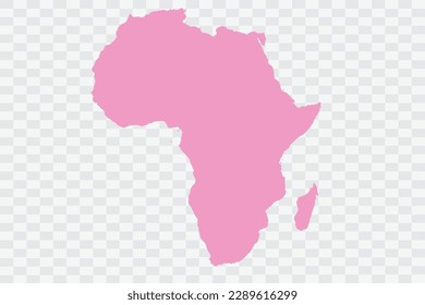 Africa Map pink Color Background quality files png