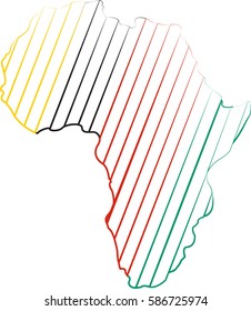 Africa Map Silhouette Icon Vector 260nw 586725974 