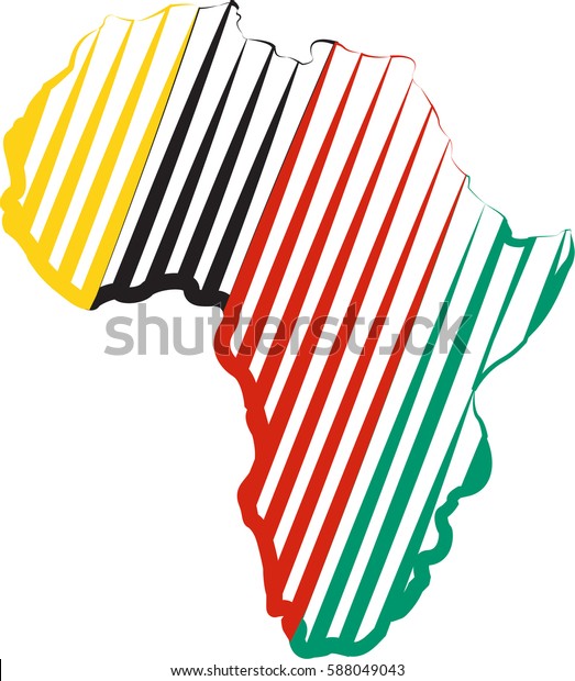 アフリカの地図のシルエットアイコンベクターイラストグラフィックデザイン 抽象的なアフリカのロゴ カラーアフリカのロゴ のベクター画像素材 ロイヤリティフリー