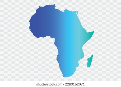 Africa Map teal blue Color Background quality files png