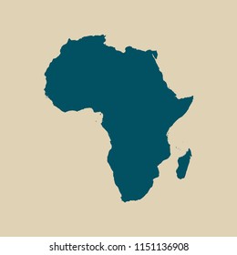 Africa map vector